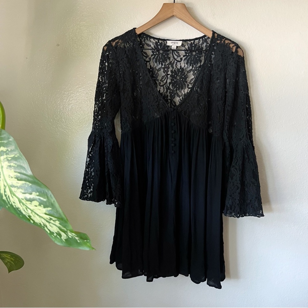 Umgee | Bell Sleeve Lace Boho Dress